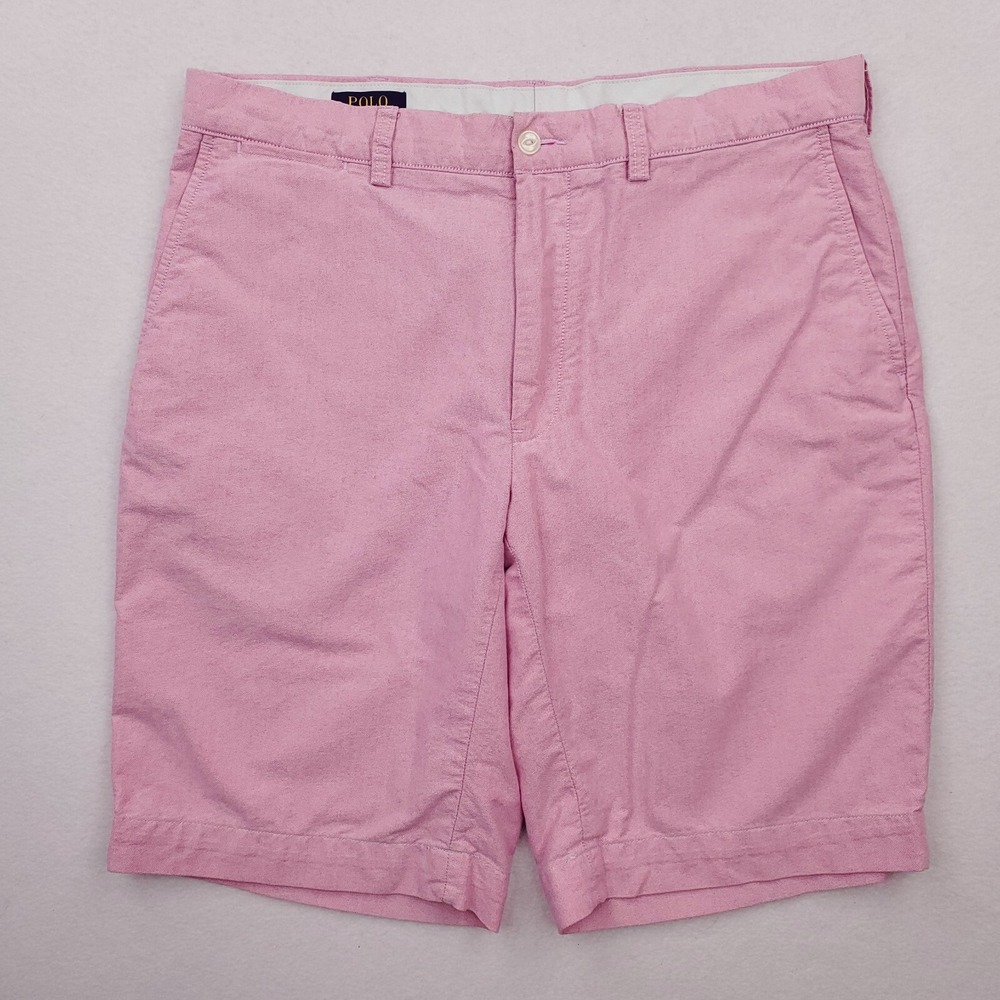 Polo Ralph Lauren‎ Shorts Mens 35 Pink Chino 10" Preppy Golf Tennis Outdoor